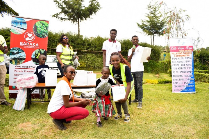 Children showing their gifts